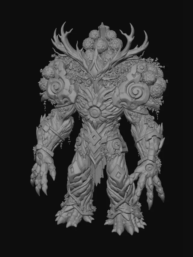 3D model for Violetroot Bramble Colossus