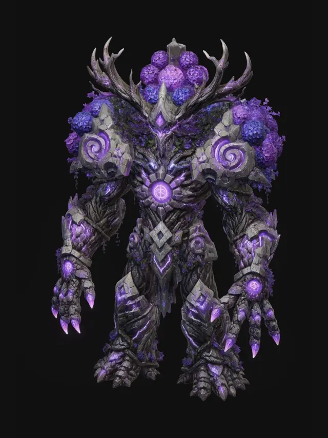 3D model for Violetroot Bramble Colossus