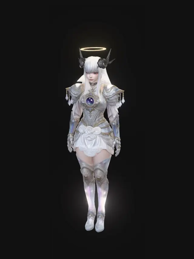 3D model for Celestial Valkyrie in Moonsteel Armor
