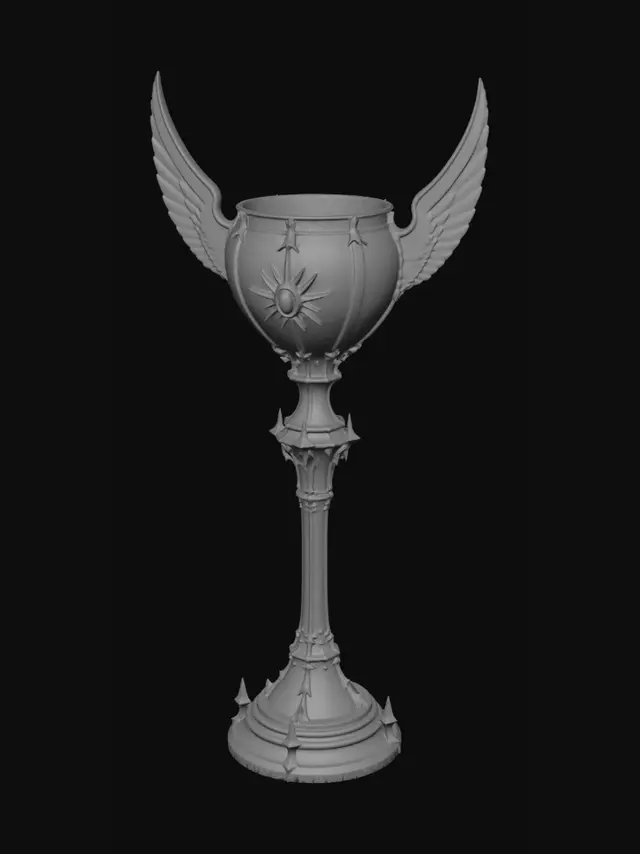 3D model for Winged Golden Chalice