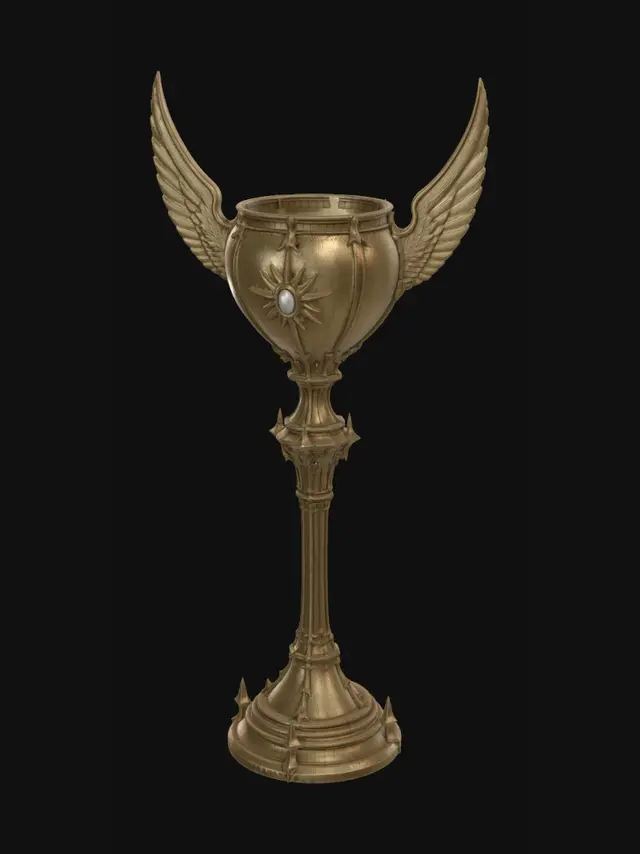 3D model for Winged Golden Chalice