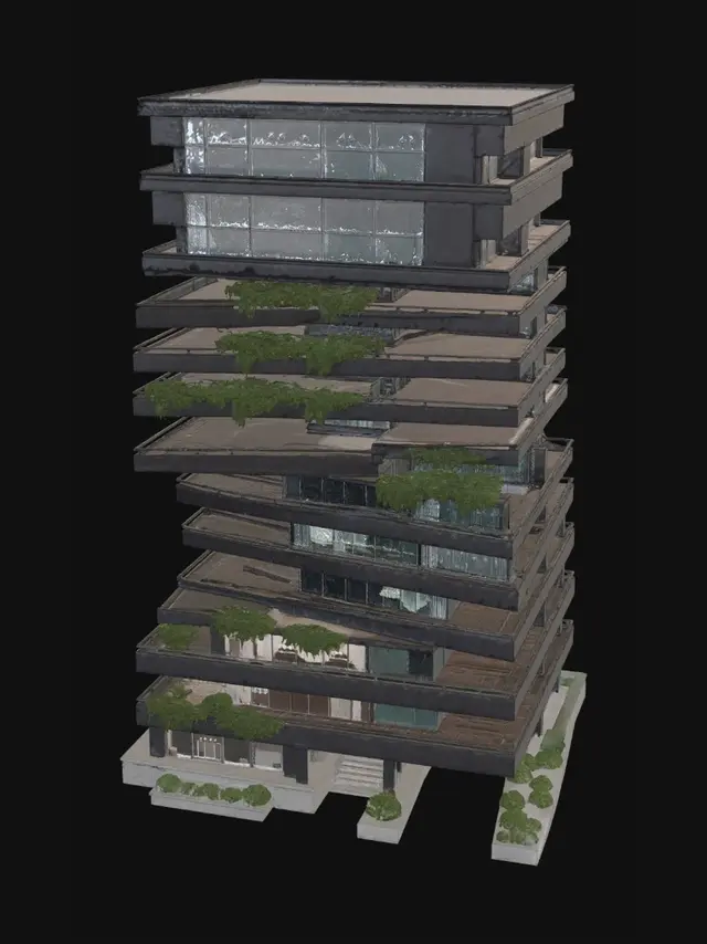 3D model for The Living Stack