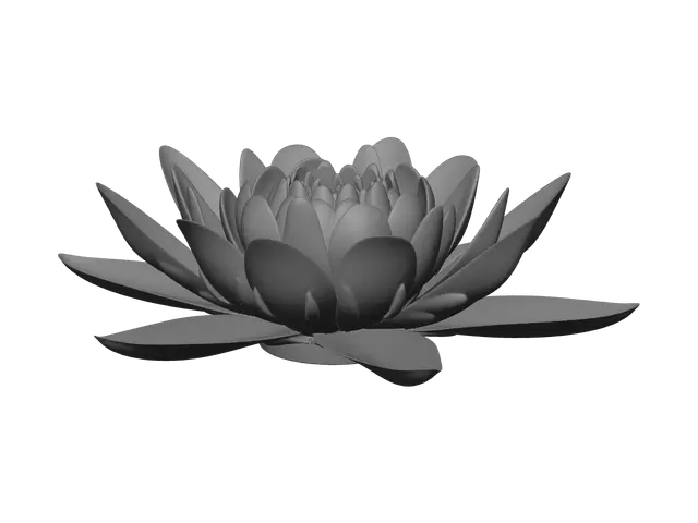 3D model for Fantasy Waterlily