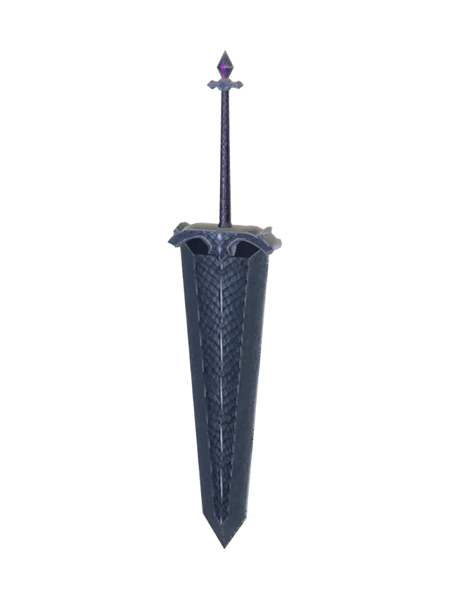 Frist Great sword - Greatsword 3D model, vytvořený pomocí AI