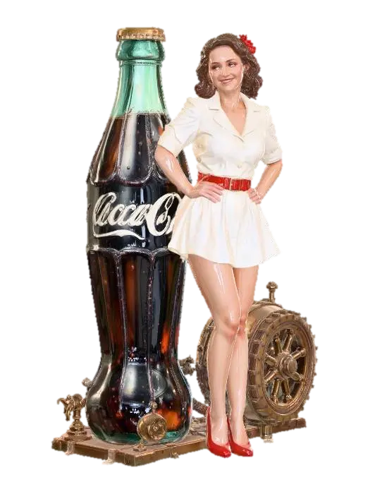 Coca - Popular 3D model, vytvořený pomocí AI