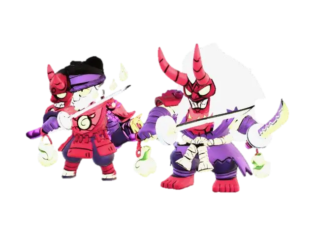 Duel of the Oni - Stars 3D model, vytvořený pomocí AI