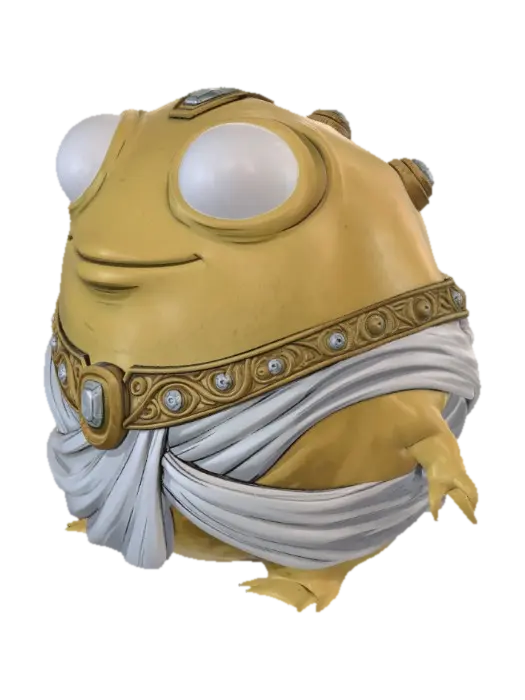 Radiant Toad Emperor 3D model, vytvořený pomocí AI