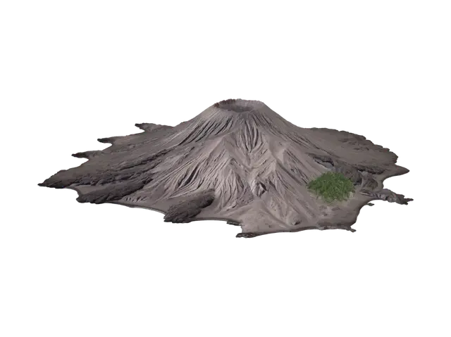 3D model for Deserted Volcano Island