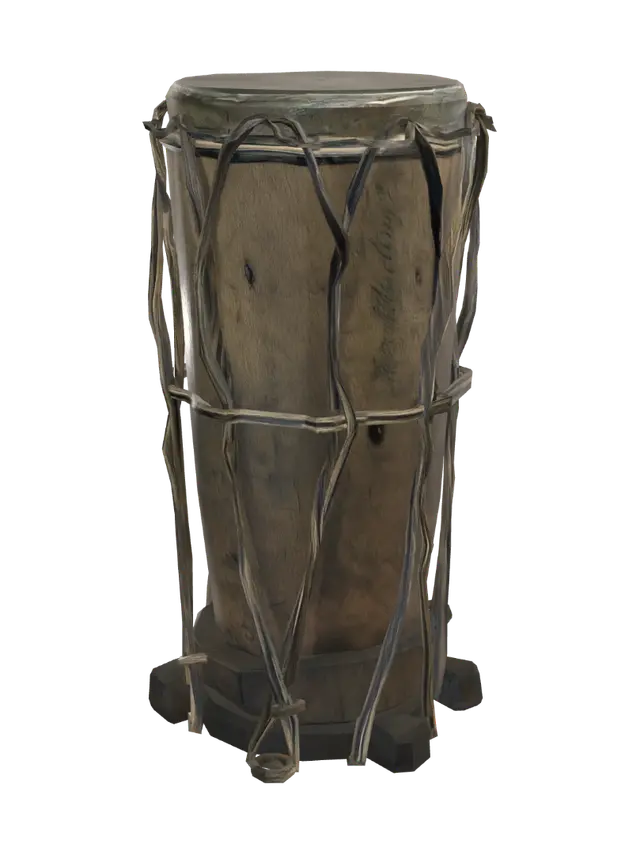 3D model for Rope-Bound Wooden Drum