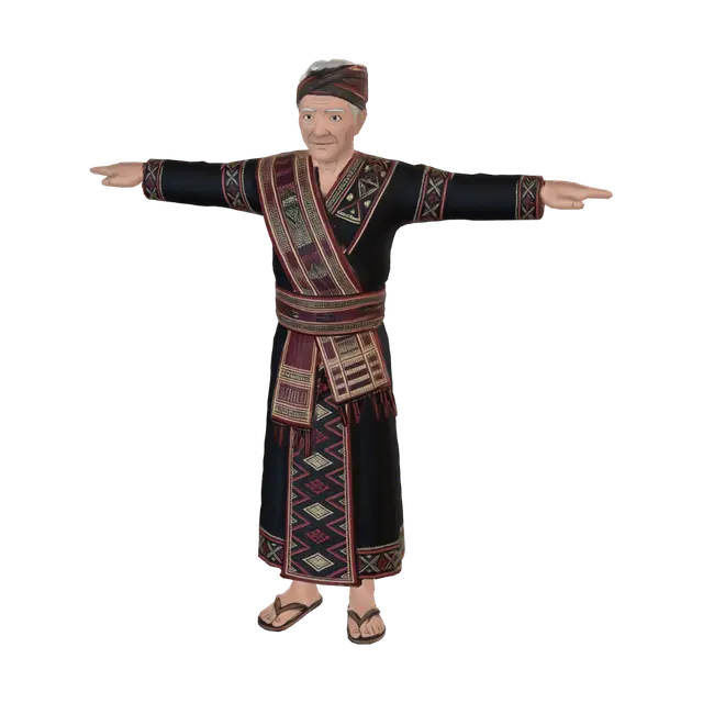 3D model for Tetua Adat Batak Mandailing Elder