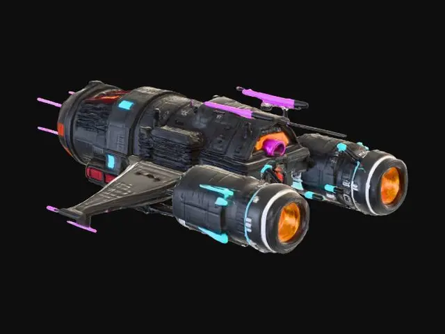 3D model for Neon Starship Racing