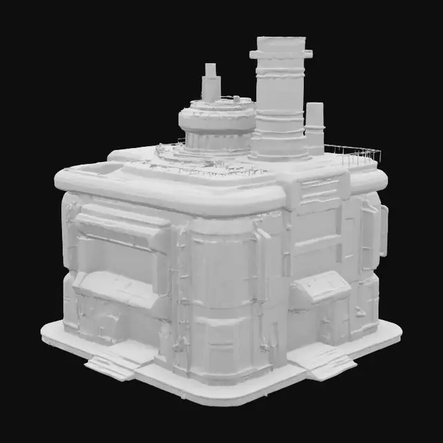 3D model for Neon Industrial Outpost