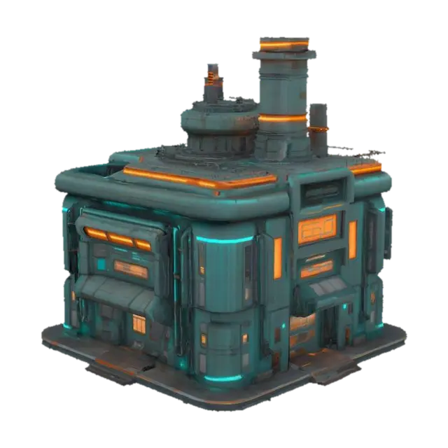 3D model for Neon Industrial Outpost