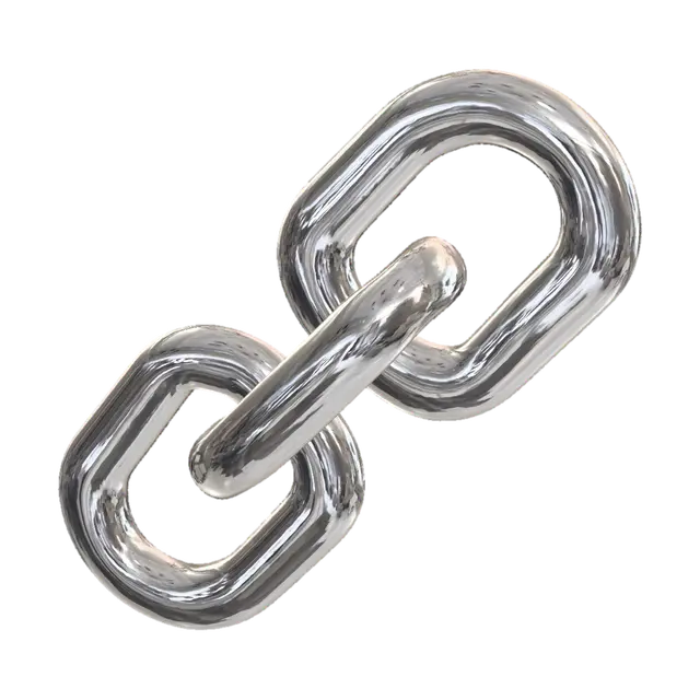 Crystal Chain - Polyhedron 3D model, vytvořený pomocí AI