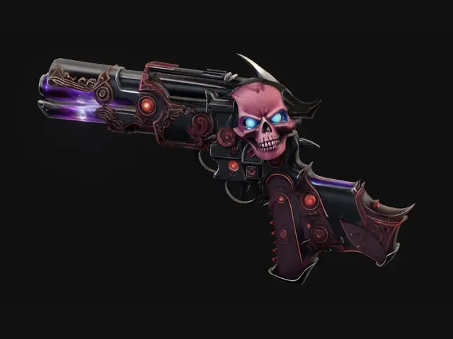 3D model for Crimson Skull Revolver
