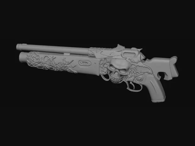 3D model for Skullbound Assault Rifle