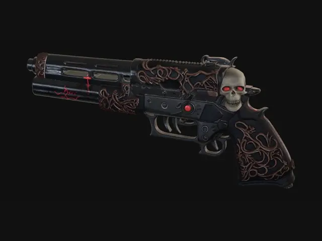 3D model for Crimson Skull Revolver