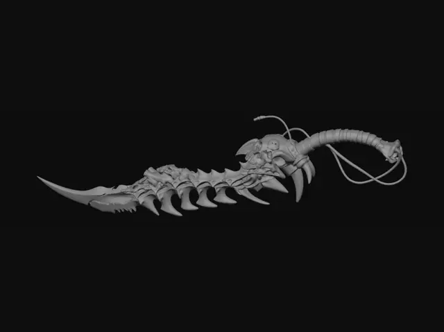 3D model for Skullbound Bone Scythe