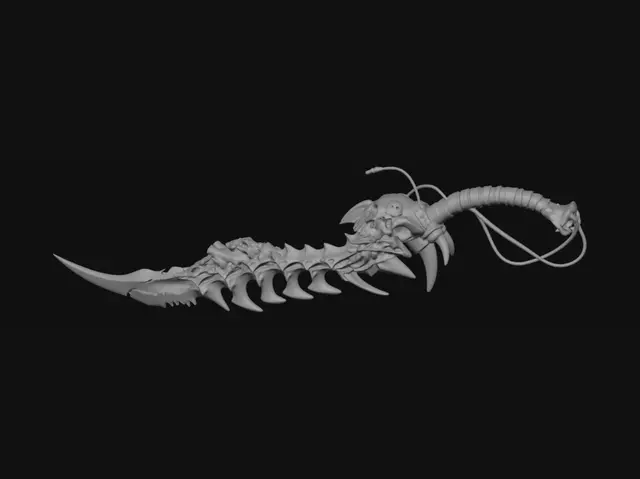 3D model for Skullbound Bone Scythe