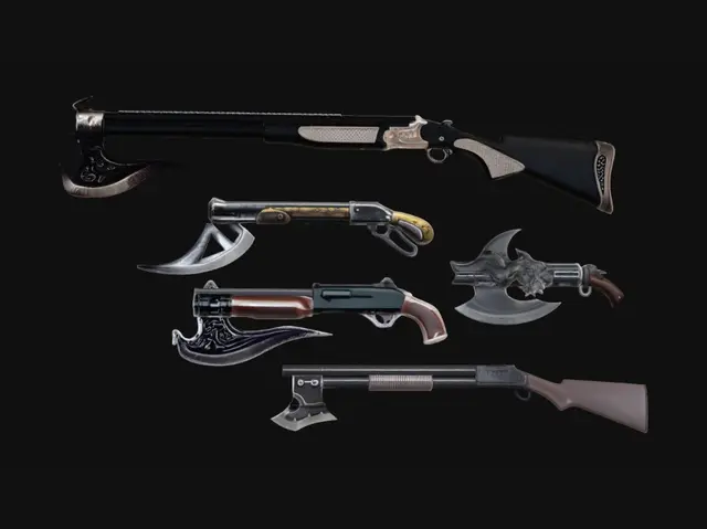 3D model for Blades and Barrels