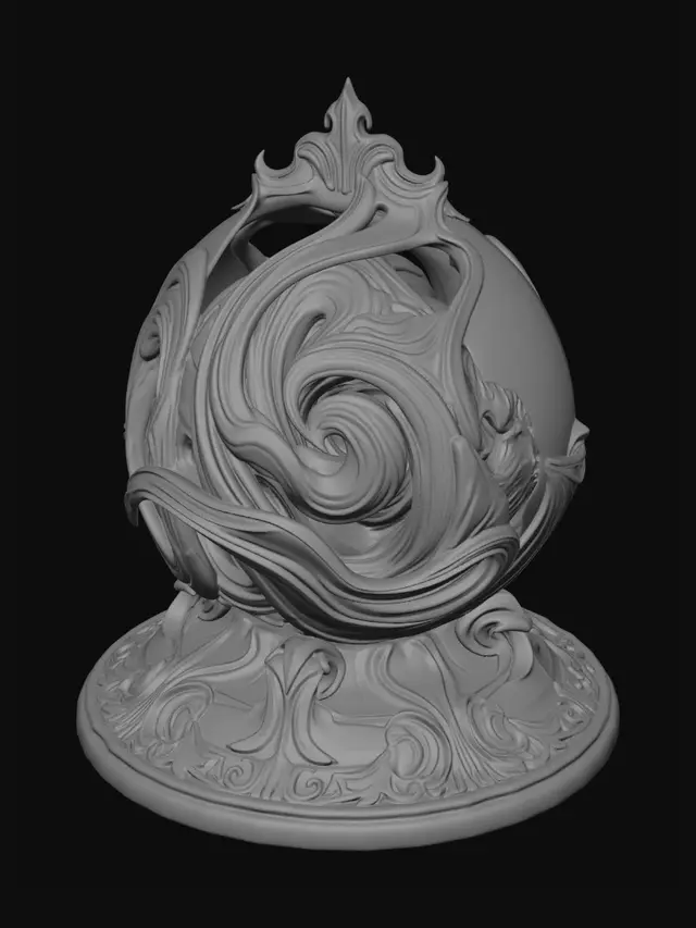 3D model for Violet Vortex Orb