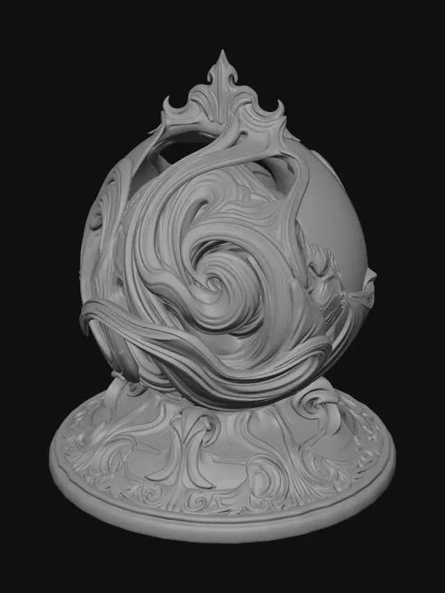 3D model for Violet Vortex Orb