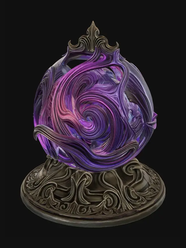 3D model for Violet Vortex Orb