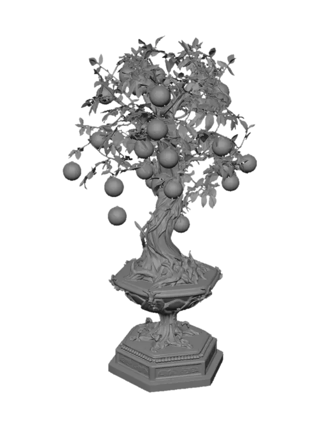 3D model for Soccer Tree in an Ornate Urn