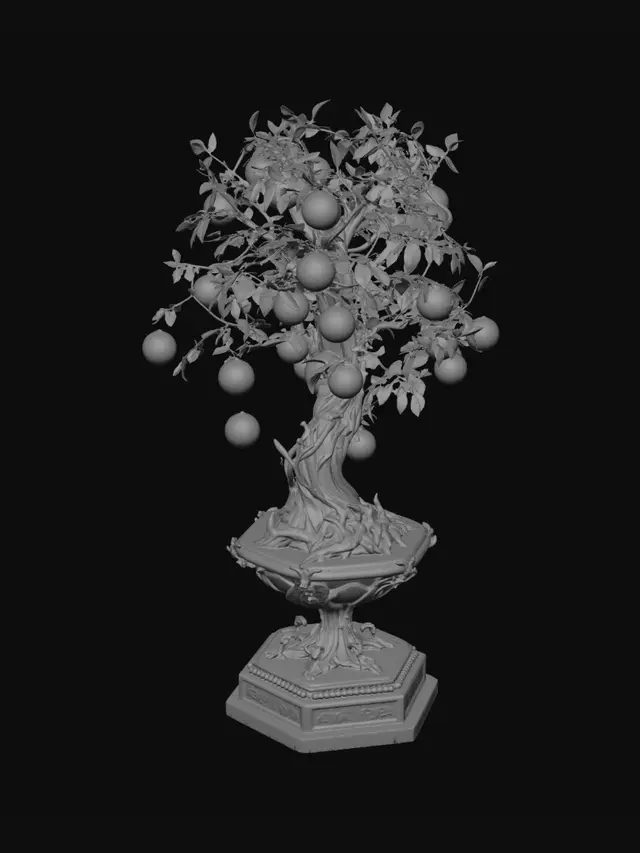 3D model for Soccer Tree in an Ornate Urn