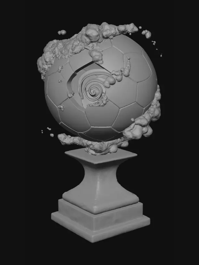 3D model for Portal Ball on a Pedestal