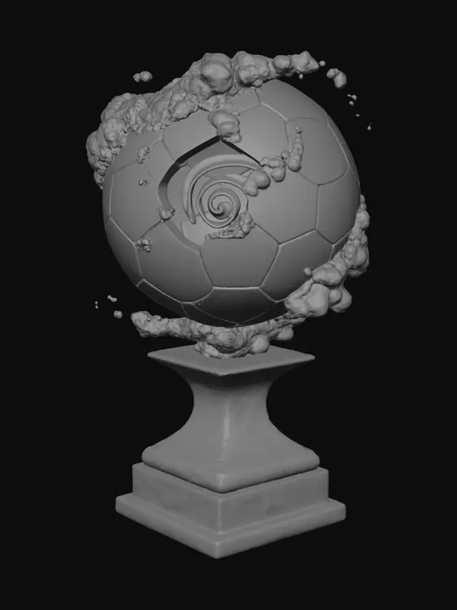 3D model for Portal Ball on a Pedestal