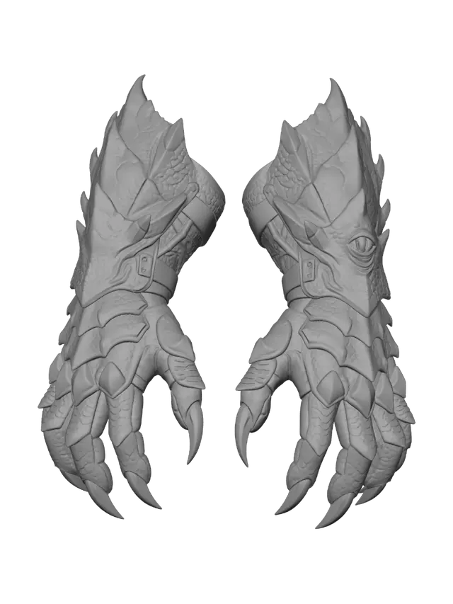 3D model for Dragon Claw Gauntlets