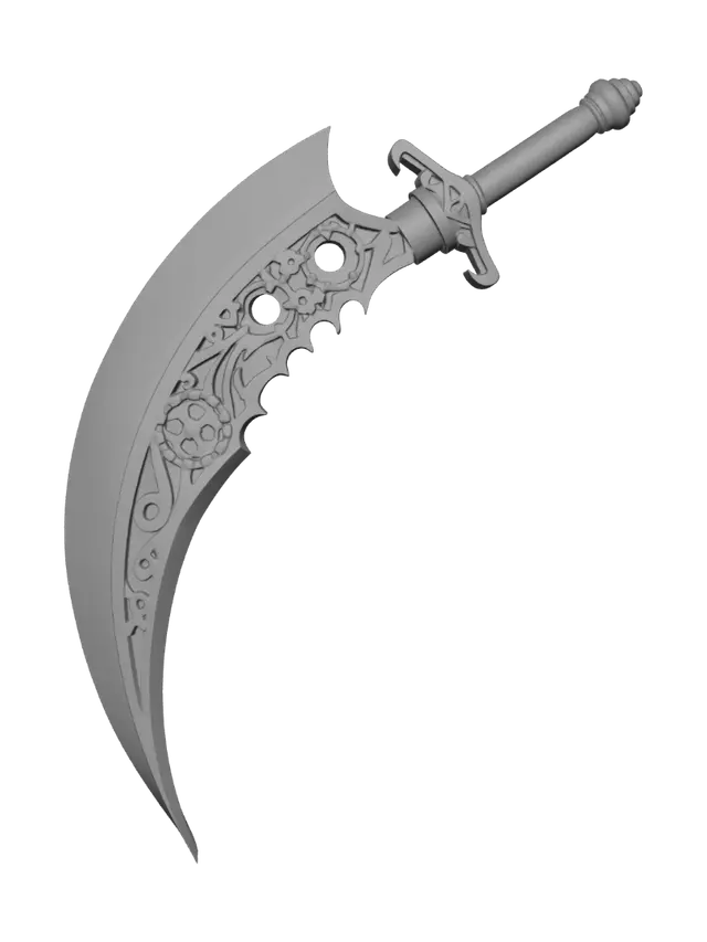 3D model for Clockwork Falchion
