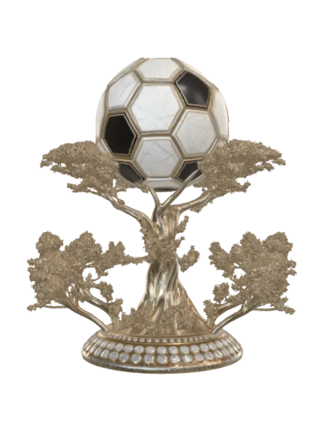 3D-модель Golden Ball Tree - 3dart, сгенерированная ИИ
