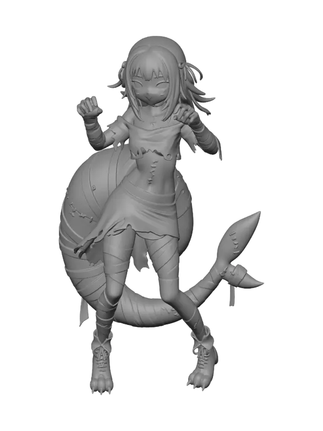 3D model for Patchwork Mermaid