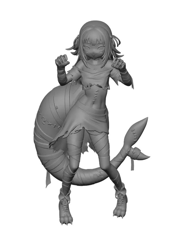 3D model for Patchwork Mermaid