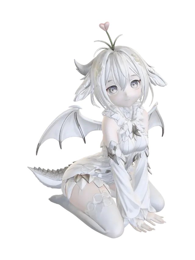 3D model for Snowwing Blossom