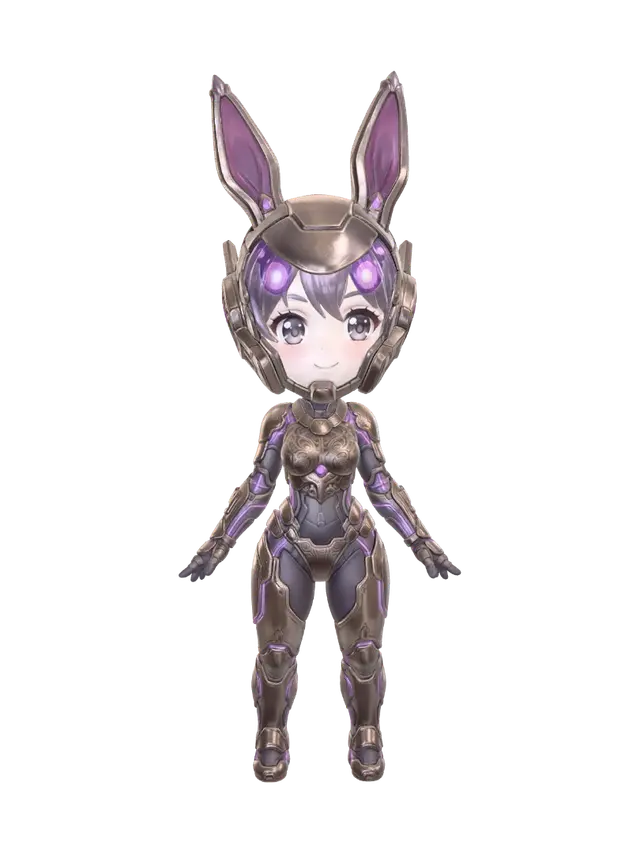 3D model for Violet Bunny Sentinel