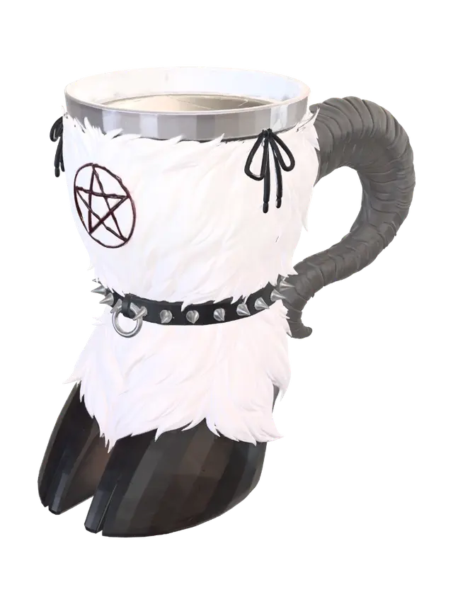 Rumie exclusive goat-hoof-shaped cup Deluxe Edition - Brew 3D model, vytvořený pomocí AI