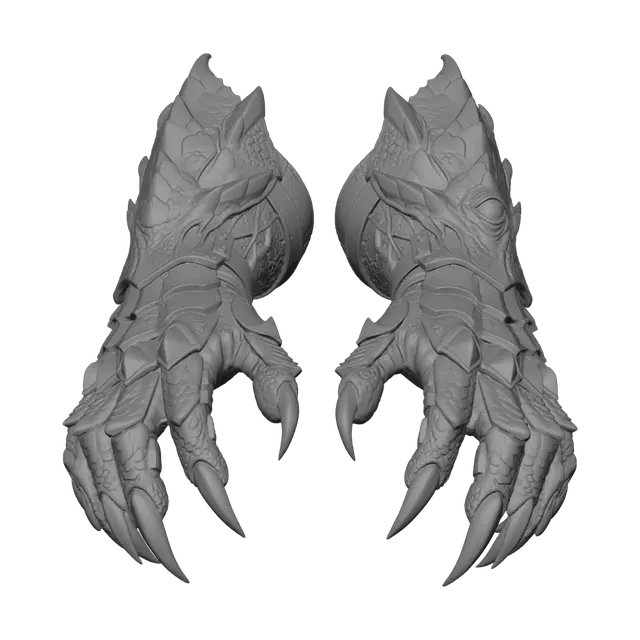 3D model for Dragon Claw Gauntlets