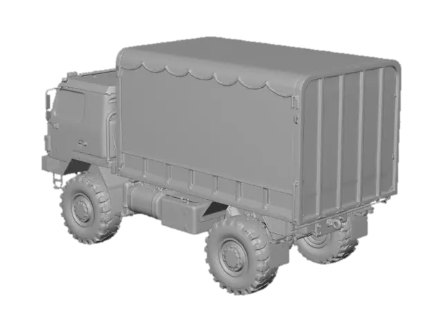 3D model for A large military delivery truck