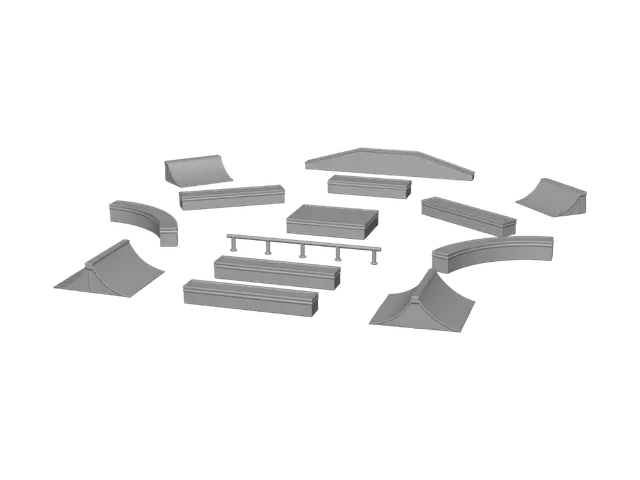 3D model for Empty Skatepark Geometry