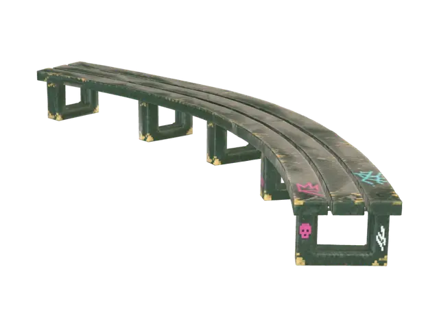 3D model for Graffiti Curve Bridge