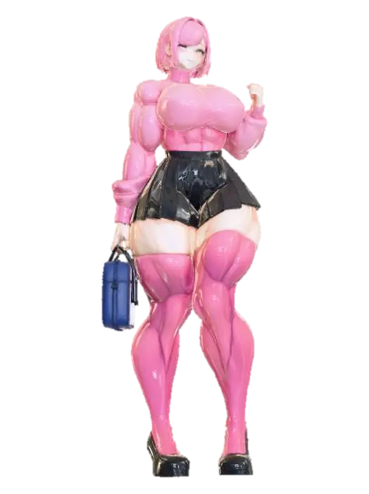 Shizuka - Lightskin 3D model, vytvořený pomocí AI
