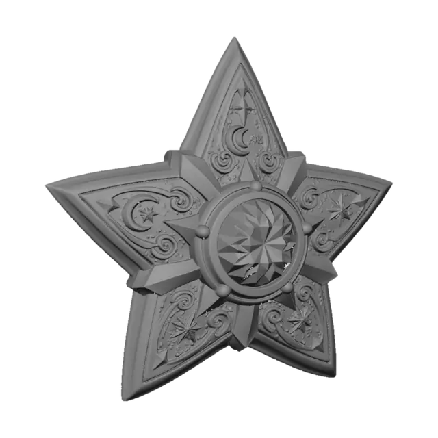 3D model for Celestial Gold Star Medal