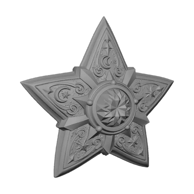 3D model for Celestial Gold Star Medal
