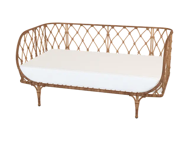 3D model for Rattan Lattice Settee