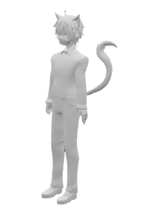 3D model for Nekomata