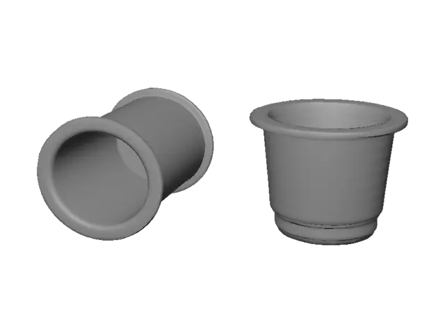 3D model for Circular Column (Adapter) Dimensions in Millimeters