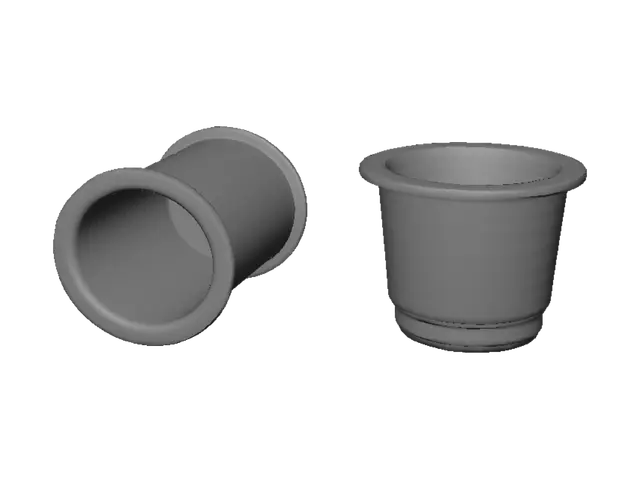 3D model for Circular Column (Adapter) Dimensions in Millimeters